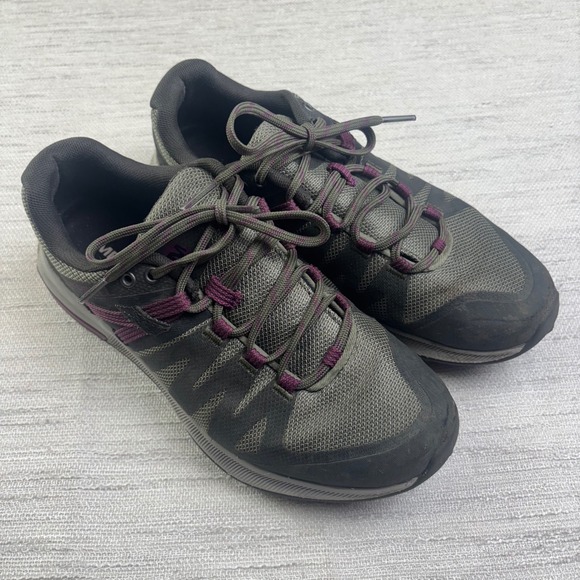 Merrell Shoes - Merrell Women Merrell Zion‎ FST Waterproof Hiking Shoe Dark Gray Purple Size 7.5